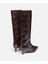 Timsah Derisi Görünümlü Topuklu Çizme IW6250035011074 10