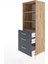 Hyperion Dolap 3 Raflı 3 Çekmeceli 60X44X163 Çam-Antrasit 4