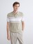Yeni Sezon Polo Yaka Kısa Kollu Çizgili Erkek Triko Kazak 1