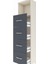 Arges Dolap Tek Raflı 4 Çekmeceli 44X30X182 Aytaşı-Antrasit 5