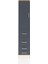 Arges Dolap 2 Raflı 4 Çekmeceli Tek Askılı 44X30X221 Çam-Antrasit 1