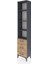 Arges Dolap 4 Raflı 3 Çekmeceli 44X30X221 Antrasit-Çam 3
