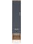 Arges Dolap 2 Raflı 2 Çekmeceli Tek Askılı 44X30X221 Çam-Antrasit 1