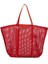 Via Del Mare Tote Kırmızı Kadın Plaj Çantası 1
