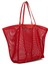 Via Del Mare Tote Kırmızı Kadın Plaj Çantası 3