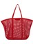 Via Del Mare Tote Kırmızı Kadın Plaj Çantası 4