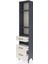 Arges Dolap 4 Raflı 3 Çekmeceli 44X30X221 Antrasit-Aytaşı 4