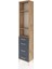 Arges Dolap 3 Raflı 4 Çekmeceli 44X30X221 Çam-Antrasit 3