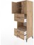 Hyperion Dolap 3 Raflı 3 Çekmeceli 2 Kapaklı 60X44X163 Çam-Çam 4