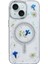 CPT16 iPhone 15 Flower Magsafe Kapak - Krem 1