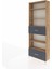 Arges Dolap 5 Raflı 2 Çekmeceli 88X30X243 Çam-Antrasit 3
