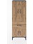 Hyperion Dolap 3 Raflı Tek Çekmeceli 4 Kapaklı 60X44X163 Antrasit-Çam 1