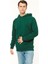 Kapüşonlu Yeşil Erkek Sweatshirt 1