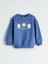 Yeni Sezon Bisiklet Yaka Baskılı Erkek Çocuk Sweatshirt 1