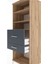 Hyperion Dolap 3 Raflı 2 Çekmeceli 60X44X163 Çam-Antrasit 5