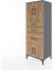 Hyperion Dolap 2 Raflı 3 Çekmeceli 4 Kapaklı 60X44X163 Antrasit-Çam 3