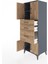 Hyperion Dolap 2 Raflı 3 Çekmeceli 4 Kapaklı 60X44X163 Antrasit-Çam 4
