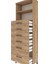 Arges Dolap 2 Raflı 6 Çekmeceli 60X30X182 Çam-Çam 5
