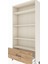 Arges Dolap 4 Raflı Tek Çekmeceli 88X30X182 Aytaşı-Çam 5
