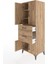 Hyperion Dolap 3 Raflı 2 Çekmeceli 4 Kapaklı 60X44X163 Çam-Çam 4