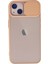 Bfs iPhone 13 Kılıf Palm Buzlu Kamera Sürgülü Silikon - Pembe 1