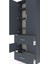 Arges Dolap 5 Raflı 2 Çekmeceli 4 Kapaklı 88X30X243 Antrasit-Antrasit 5