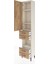 Arges Dolap 4 Raflı 4 Çekmeceli Tek Kapaklı 44X30X221 Aytaşı-Çam 4