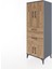 Hyperion Dolap 3 Raflı 2 Çekmeceli 4 Kapaklı 60X44X163 Antrasit-Çam 3