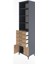 Hyperion Dolap 4 Raflı 4 Çekmeceli 2 Kapaklı 60X44X243 Antrasit-Çam 4