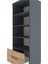 Hyperion Dolap 4 Raflı Tek Çekmeceli 60X44X163 Antrasit-Çam 5