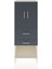 Hyperion Dolap 3 Raflı 2 Çekmeceli 2 Kapaklı 60X44X163 Aytaşı-Antrasit 1
