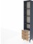 Arges Dolap 4 Raflı 3 Çekmeceli 44X30X221 Antrasit-Çam 4