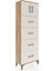 Arges Dolap 2 Raflı 4 Çekmeceli 2 Kapaklı 60X30X182 Çam-Aytaşı 2