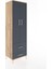 Hyperion Dolap 4 Raflı 2 Çekmeceli 2 Kapaklı 60X44X195 Çam-Antrasit 2