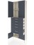 Arges Dolap 2 Raflı 5 Çekmeceli 4 Kapaklı 88X30X243 Aytaşı-Antrasit 4