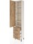 Arges Dolap 4 Raflı 3 Çekmeceli Tek Kapaklı 44X30X221 Aytaşı-Çam 4