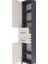 Arges Dolap 4 Raflı 2 Çekmeceli 2 Kapaklı 44X30X221 Antrasit-Aytaşı 5