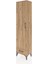 Arges Dolap 2 Raflı Tek Çekmeceli Tek Askılı 44X30X182 Çam-Çam 3