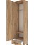 Arges Dolap 2 Raflı Tek Çekmeceli Tek Askılı 44X30X182 Çam-Çam 5