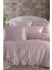 Lapis Nakışlı %100 Pamuk Saten Çift Kişilik Nevresim Takımı Pudra 1