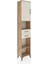 Arges Dolap 4 Raflı 2 Çekmeceli Tek Kapaklı 44X30X221 Çam-Aytaşı 2