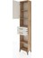 Arges Dolap 4 Raflı 2 Çekmeceli Tek Kapaklı 44X30X221 Çam-Aytaşı 4