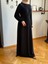 Siyah Reglan Kol Saç Örgü Desen Örme Elbise 9923 2
