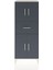 Hyperion Dolap 3 Raflı Tek Çekmeceli 4 Kapaklı 60X44X163 Aytaşı-Antrasit 1
