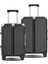 Joya Pc Policarbon 2'li Valiz Seti (Kabin ve Orta) Siyah 2
