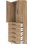 Arges Dolap Tek Raflı 5 Çekmeceli Tek Askılı 60X30X182 Çam-Çam 5