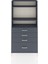 Arges Dolap 3 Raflı 4 Çekmeceli 88X30X182 Antrasit-Antrasit 1