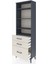 Arges Dolap 4 Raflı 3 Çekmeceli 60X30X182 Antrasit-Aytaşı 4