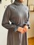Füme Reglan Kol Saç Örgü Desen Örme Elbise 9923 1