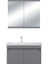 Summer 85CM Mat Antrasit Banyo Dolabı (Ayna+Lavabo+Alt Dolap) 3